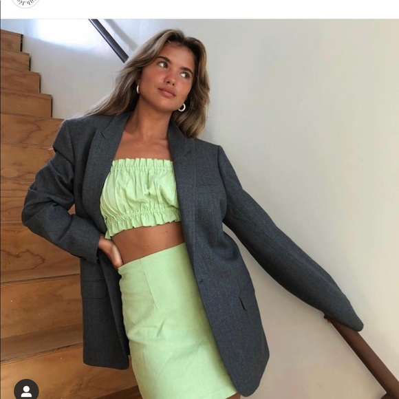 With Jean Tops - With Jean two piece skirt and top set